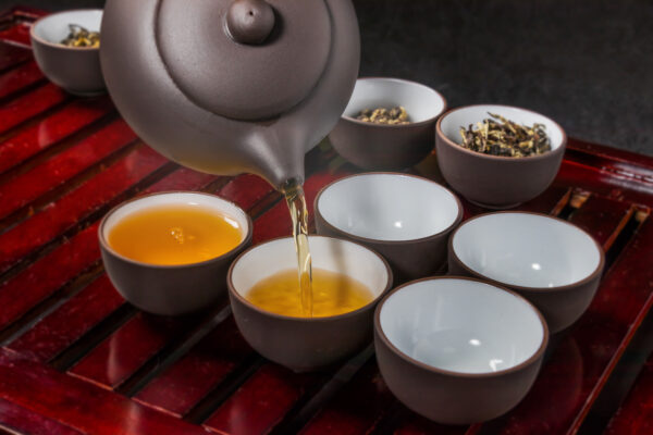 色で分かれる中国茶