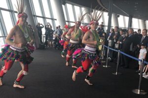 東京スカイツリーでの鮮やかな台湾原住民舞踊