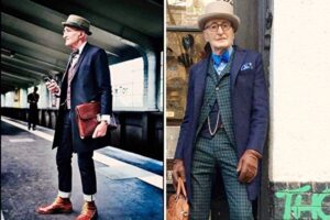 ファッショナブルな着こなしのおじいちゃん　「地下鉄街撮り」で大人気に！