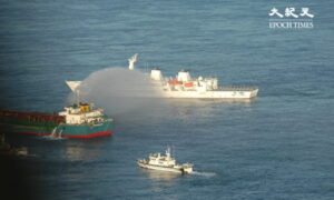 中国船、台湾海峡の砂吸い上げる　「海洋生態系を破壊」