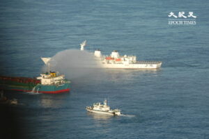 中国船、台湾海峡の砂吸い上げる　「海洋生態系を破壊」