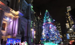 フィラデルフィア　2018年クリスマスツリー点灯式