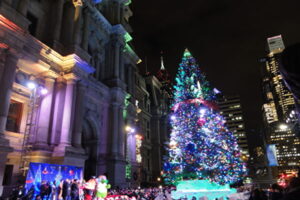 フィラデルフィア　2018年クリスマスツリー点灯式