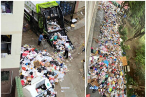 ＜中共ウイルス＞「ゴミが山積みに」外出禁止された各地の学生が抗議