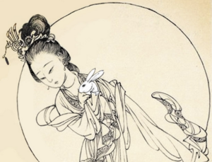 中国神話の登場人物：月のウサギ