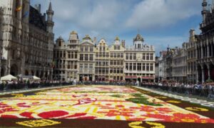 ベルギー恒例「花じゅうたんフェスタ」　今年のテーマは日本