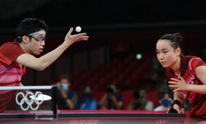 〈写真〉東京オリンピック、卓球選手らのユニークなサーブフォーム