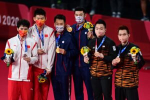 バドミントン男子ダブルスで台湾ペアが金メダル、中国CCTV表彰式を中継せず