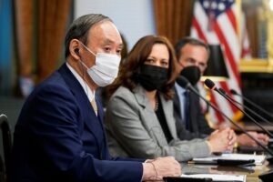 日米豪印の首脳会合、毎年開催で合意　「さらに発展」と菅首相