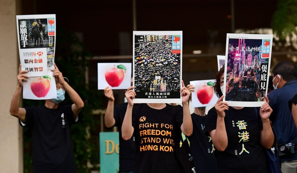 日米などが所属する英主導「報道自由連合」、香港アップル・デイリー閉鎖に強い懸念を表明