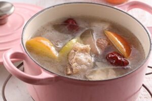 ポークリブスープにプラス1　胃に栄養を与え、血糖値が安定