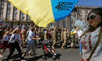 ウクライナ独立記念日、抗戦・連帯の決意新たに　欧米支援も確認