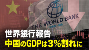 世界銀行が報告　中国のGDPは3%割れに【秦鵬直播】