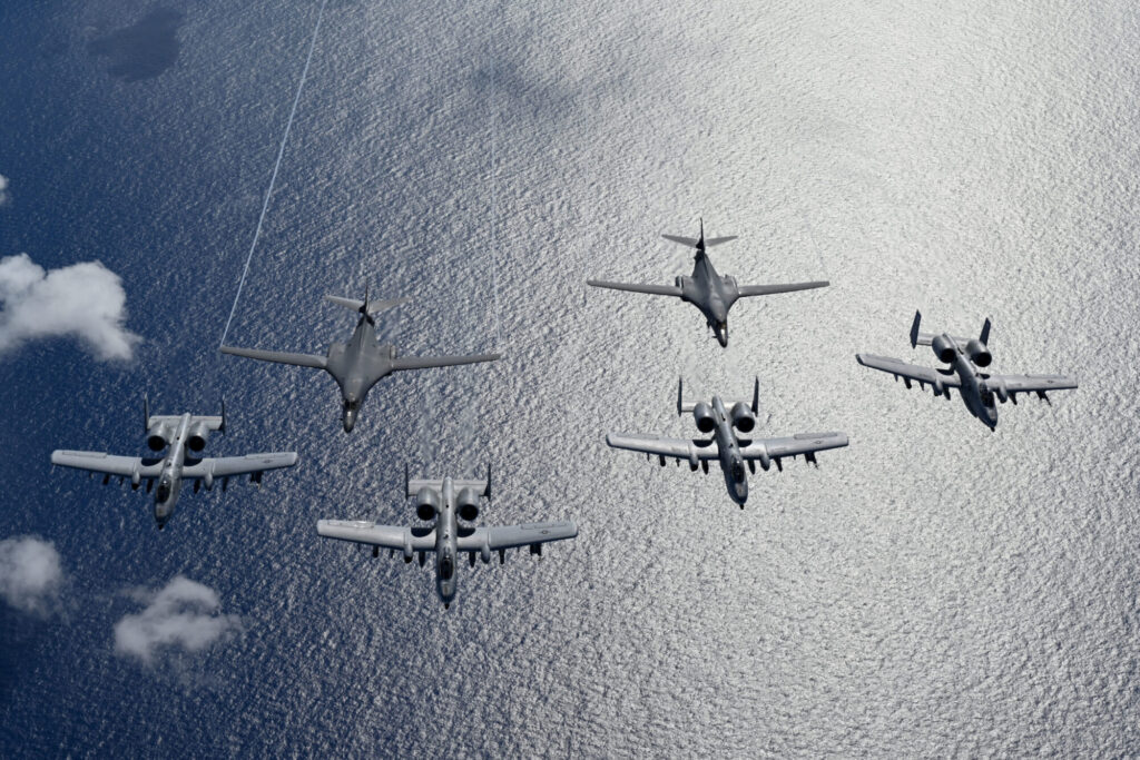 米国空軍のB-1Bがインド・太平洋爆撃機部隊の任務を完了