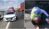 「罰金とり」に躍起になる交通警察　警察車両が車道を逆走して多重事故にも＝中国 アモイ