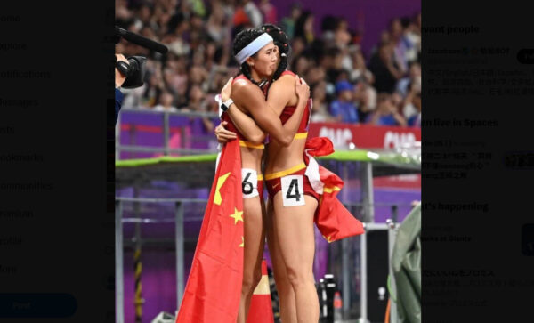 杭州アジア大会での珍事　中国選手2人の写真に「6・4」が浮かび、あわてて削除