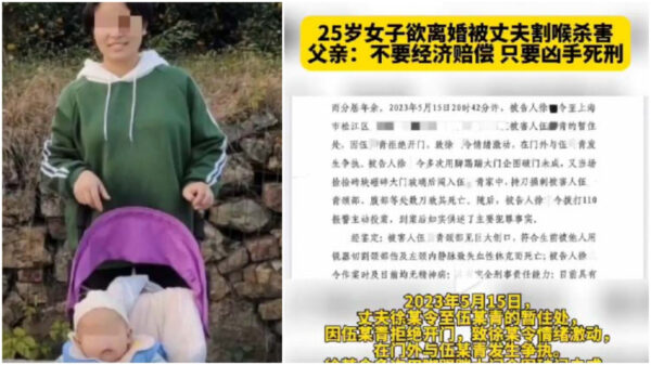 離婚申請を却下された女性　暴力夫にメッタ刺しで殺害される＝上海