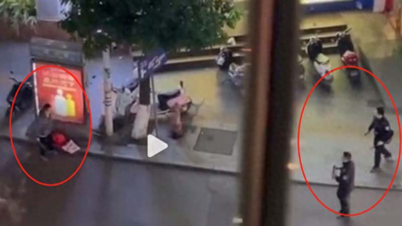 パトカーを襲い、公安をナイフで切りつける市民　激化する官民対立＝中国