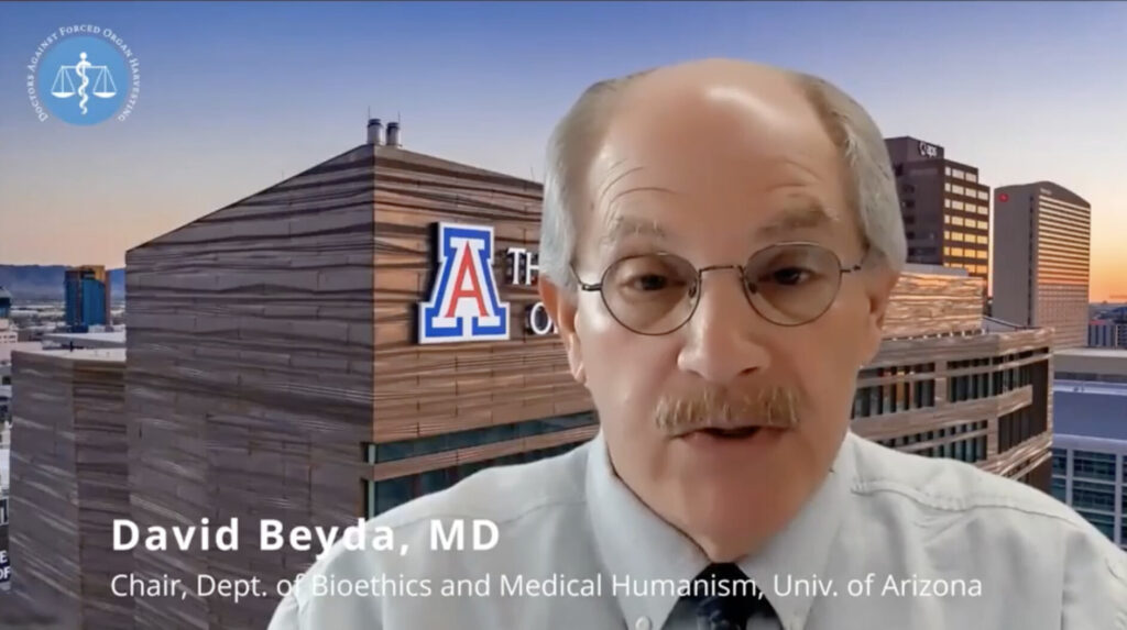 中国共産党の臓器狩りは「人の尊厳を毀損する蛮行」米医大の学科長