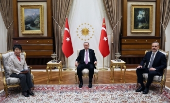 上川外相トルコ訪問　大統領表敬と外相会談