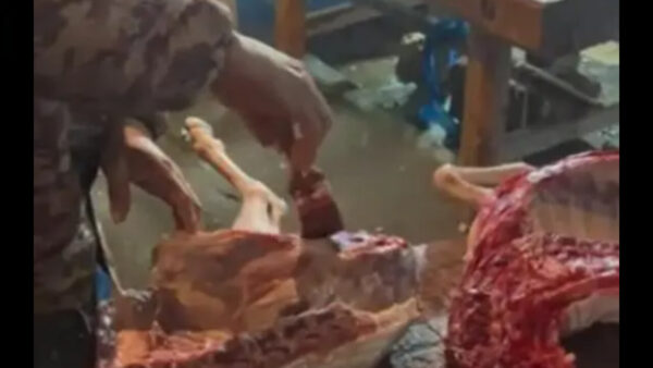 見た目は「赤身のきれいな新鮮お肉」　卸売り市場で精肉に謎の液体を塗る＝中国