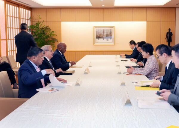 G20トロイカ各国駐日大使　上川陽子外務大臣訪問