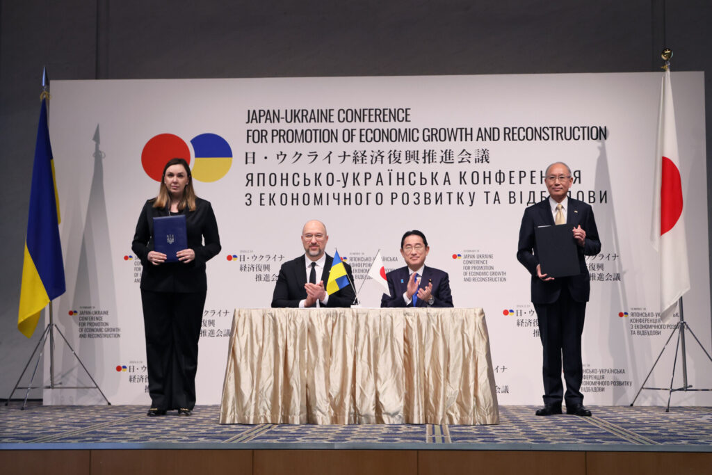 日・ウクライナ経済復興推進会議　日本ならではの貢献を行う