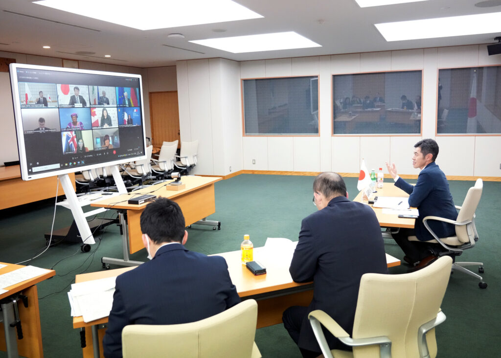 第1回G7貿易大臣会合開催、辻󠄀清人外務副大臣、齋藤健経済産業大臣出席