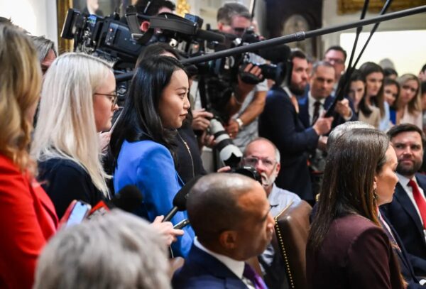 新唐人記者を襲った事件　閣議で語られる　トランプ大統領は勇気を称賛