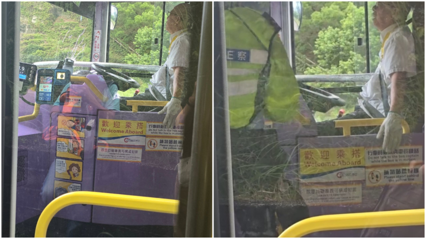バス走行中に鉄パイプが運転手の胸にグサリ　命懸けで停車した運転手に称賛集まる＝香港