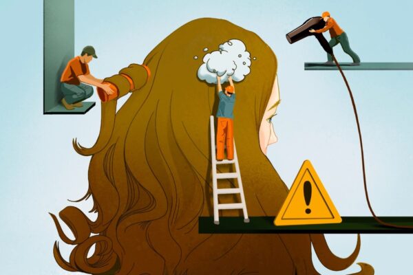 髪を傷める5つの間違った習慣