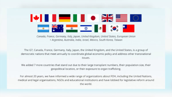 中国共産党による生体臓器摘出は極めて重大な犯罪　50万5千人の署名が各国に制止を呼びかけ