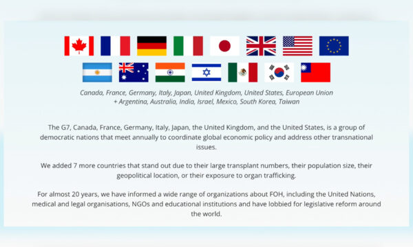 中国共産党による生体臓器収奪は極めて重大な犯罪　50万5千人の署名が各国に制止呼びかけ