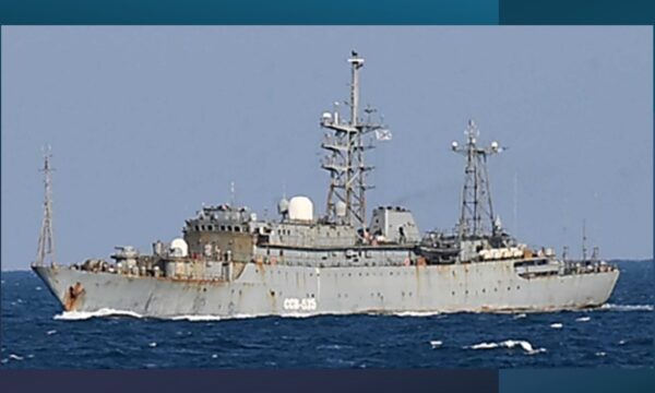 ロシア海軍の情報収集艦　対馬海峡を南西進し東シナ海へ