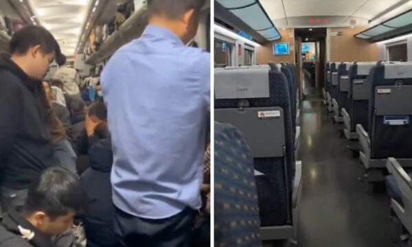 中国の旧正月帰省ラッシュ 高速鉄道は空席 安い列車は満員