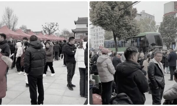 中国で仕事がない　年明けに人だけあふれる