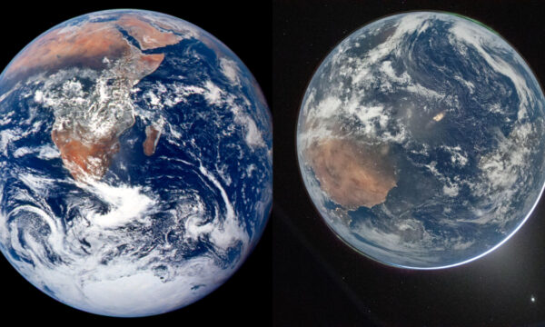 NASA　54年間の地球全景比較写真を公開　新旧「最初の一歩」に数千万人驚嘆