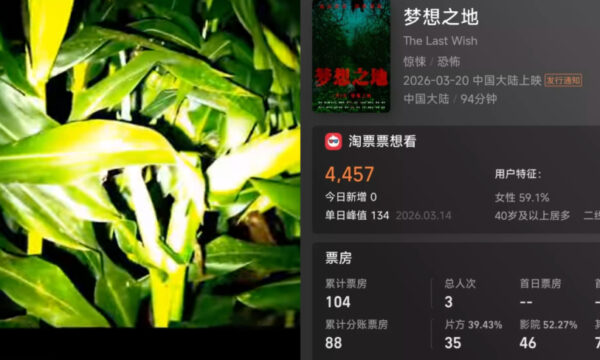 中国映画 28日間上映 観客たった3人