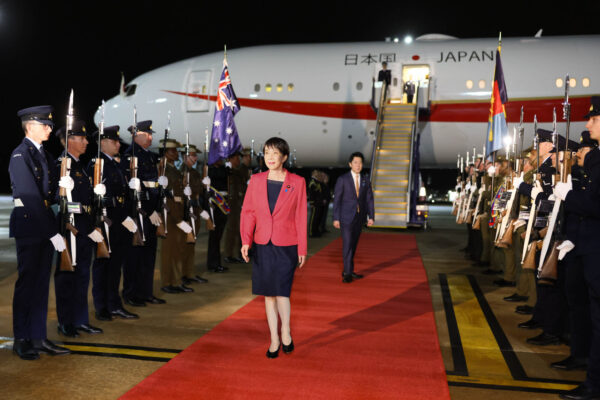 高市首相　豪キャンベラ到着　約3年半ぶりの首相訪問