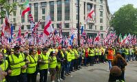 【現場取材】「英国を取り戻せ」　ロンドン10万人規模デモ　不法移民問題に怒り