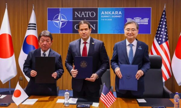 小型モジュール炉協力で覚書　ルビオ米国務長官が日韓外相と署名
