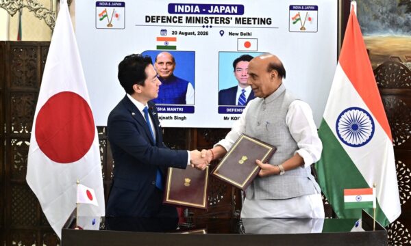 日印防衛相　海洋安保協力の覚書に署名　装備・技術協力を拡大